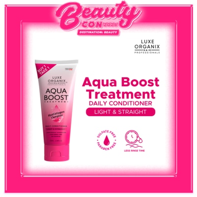 LUXE ORGANIX Aqua Boost Hair Treatment Aqua Light and Straight 180ml