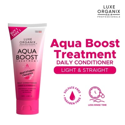 LUXE ORGANIX Aqua Boost Hair Treatment Aqua Light and Straight 180ml