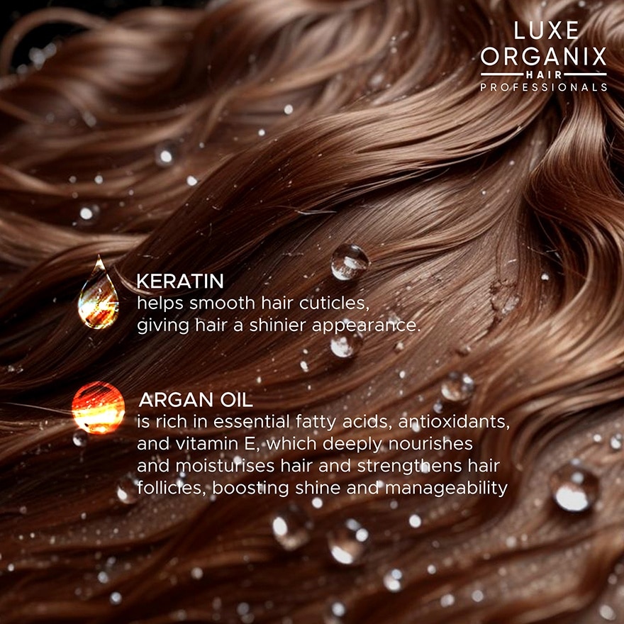Luxe Organix Hair Color Shampoo Chestnut Brown 200ml