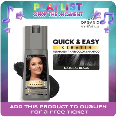 LUXE ORGANIX - Luxe Organix Hair Color Shampoo Natural Black 200ml