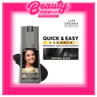 LUXE ORGANIX Luxe Organix Hair Color Shampoo Natural Black 200ml