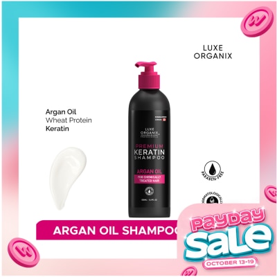 LUXE ORGANIX Premium Keratin Argan Shampoo 500ml image