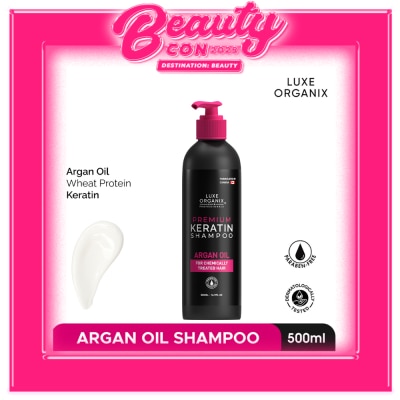 LUXE ORGANIX Premium Keratin Argan Shampoo 500ml