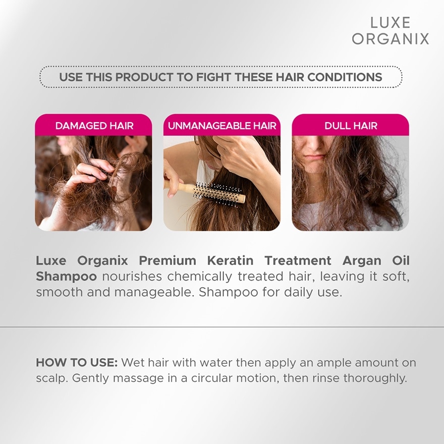 Premium Keratin Argan Shampoo 500ml