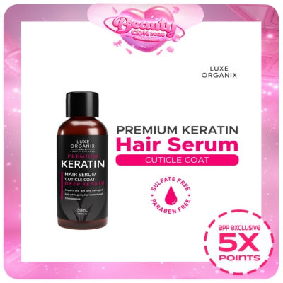LUXE ORGANIX - LUXE ORGANIX Premium Keratin Hair Serum Cuticle Coat Deep Repair 50ml