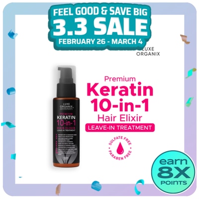 LUXE ORGANIX Luxe Organix Keratin 10in1 Hair Elixir Leave-in Treatment 100ml