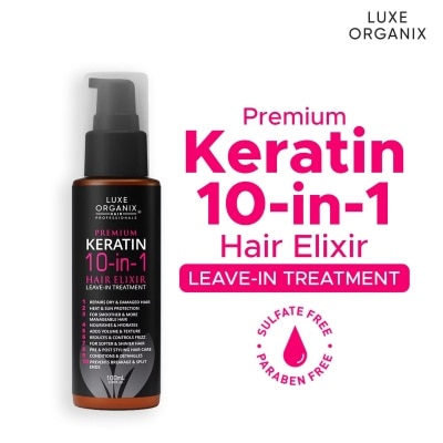 LUXE ORGANIX Luxe Organix Keratin 10in1 Hair Elixir Leave-in Treatment 100ml