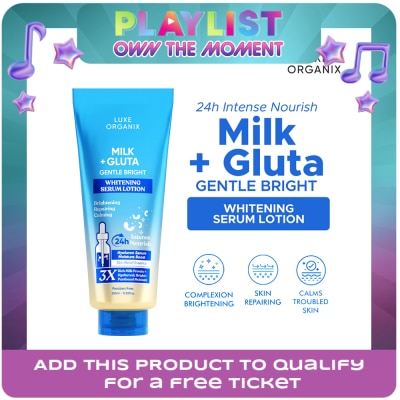 LUXE ORGANIX - LUXE ORGANIX Milk + Gluta Whitening Serum Lotion 350ml Buy2 Get 50% off