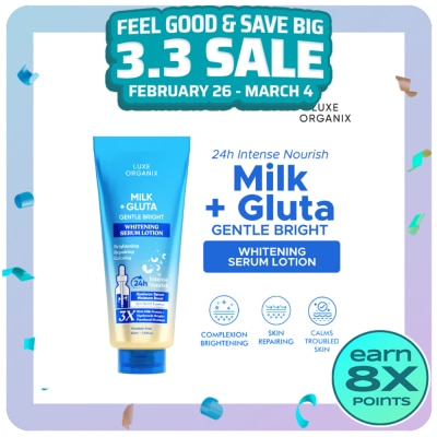 LUXE ORGANIX LUXE ORGANIX Milk + Gluta Whitening Serum Lotion 350ml Buy2 Get 50% off