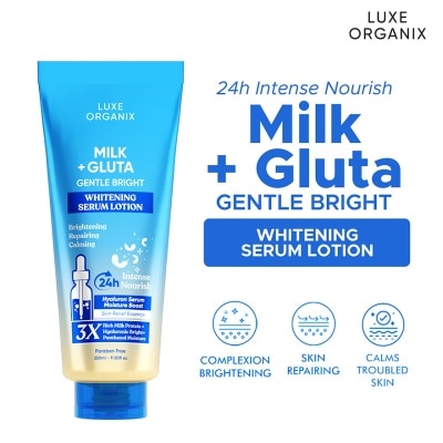 LUXE ORGANIX Milk + Gluta Whitening Serum Lotion Buy 1 Take 1 350ml