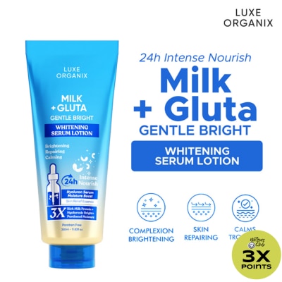 LUXE ORGANIX Milk + Gluta Whitening Serum Lotion Buy 1 Take 1 350ml