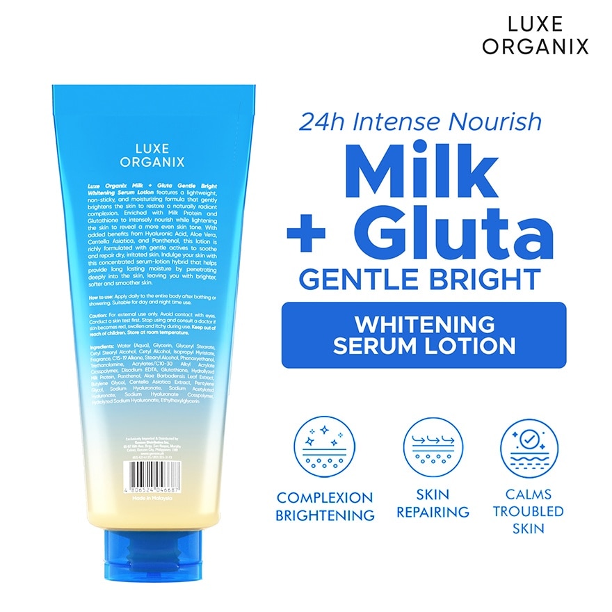 Milk + Gluta Whitening Serum Lotion Buy 1 Take 1 350ml