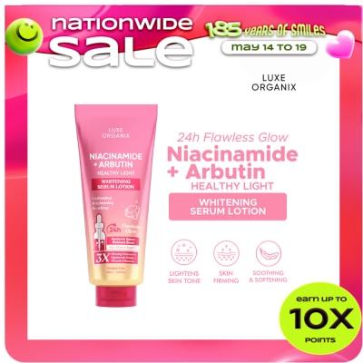 LUXE ORGANIX - LUXE ORGANIX Niacinamide + Alpha Arbutin Whitening Serum Lotion 350ml Buy2 Get 50% off