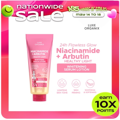 LUXE ORGANIX - LUXE ORGANIX Niacinamide + Alpha Arbutin Whitening Serum Lotion 350ml Buy2 Get 50% off