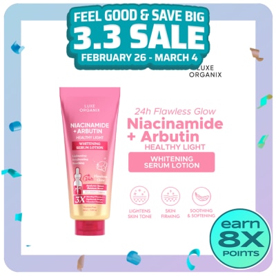LUXE ORGANIX LUXE ORGANIX Niacinamide + Alpha Arbutin Whitening Serum Lotion 350ml Buy2 Get 50% off