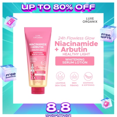 LUXE ORGANIX Niacinamide + Alpha Arbutin Whitening Serum Lotion Buy 2 Get 50% off 350ml