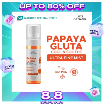 LUXE ORGANIX LUXE ORGANIX Papaya Gluta 3X White Ultra Fine Mist 80ml