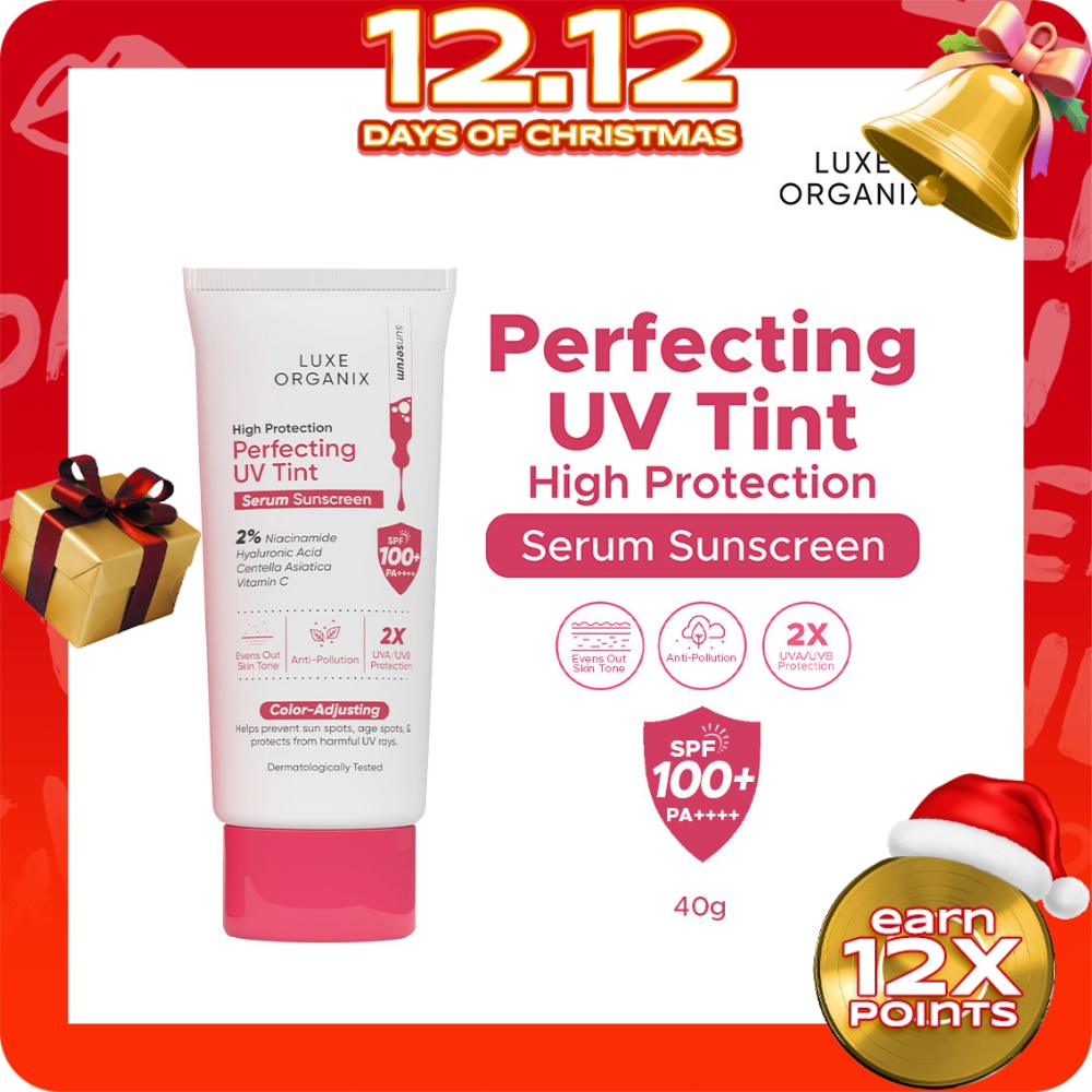 LUXE ORGANIX Perfecting UV Tint Serum Sunscreen SPF 100+ PA ++++ 40g