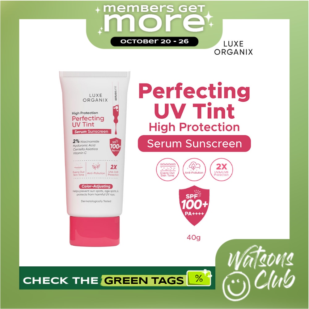 LUXE ORGANIX Perfecting UV Tint Serum Sunscreen SPF 100+ PA ++++ 40g image