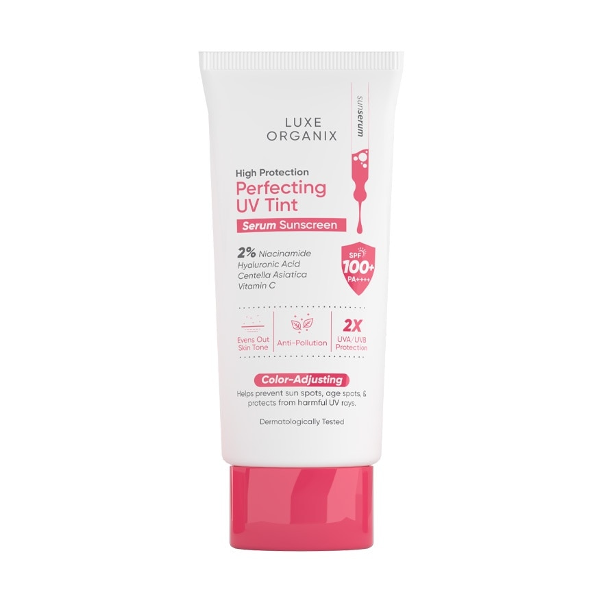 LUXE ORGANIX High Protection Perfecting UV Tint Serum Sunscreen SPF 50 PA +++ 40g