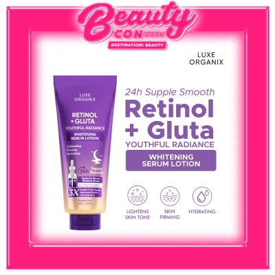 LUXE ORGANIX Retinol + Gluta Whitening Serum Lotion 350ml
