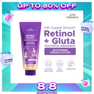 LUXE ORGANIX Retinol + Gluta Whitening Serum Lotion Buy 2 get 50% off 350ml