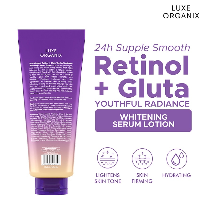 Retinol + Gluta Whitening Serum Lotion Buy 1 Take 1 350ml