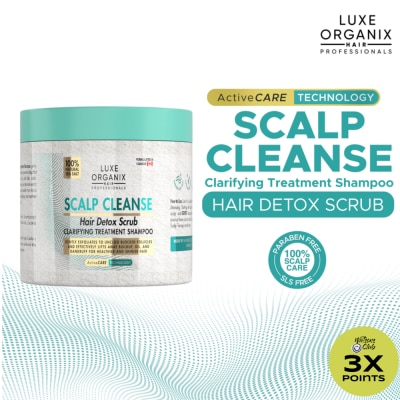 LUXE ORGANIX LUXE ORGANIX Scalp Cleanse Hair Detox Scrub Clarifying Treatment Shampoo 220g