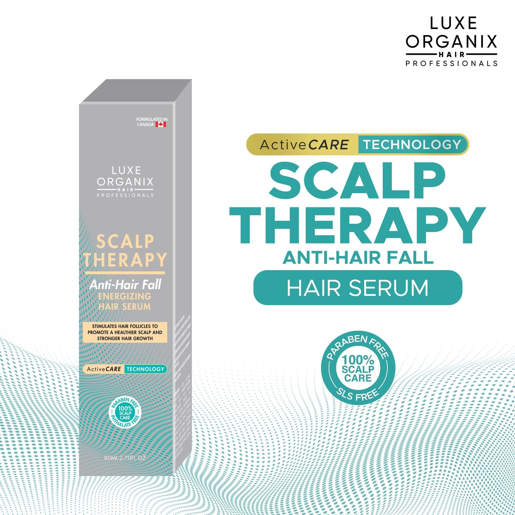 LUXE ORGANIX Scalp Therapy Anti-Hair Fall Energizing Hair Serum 80ml