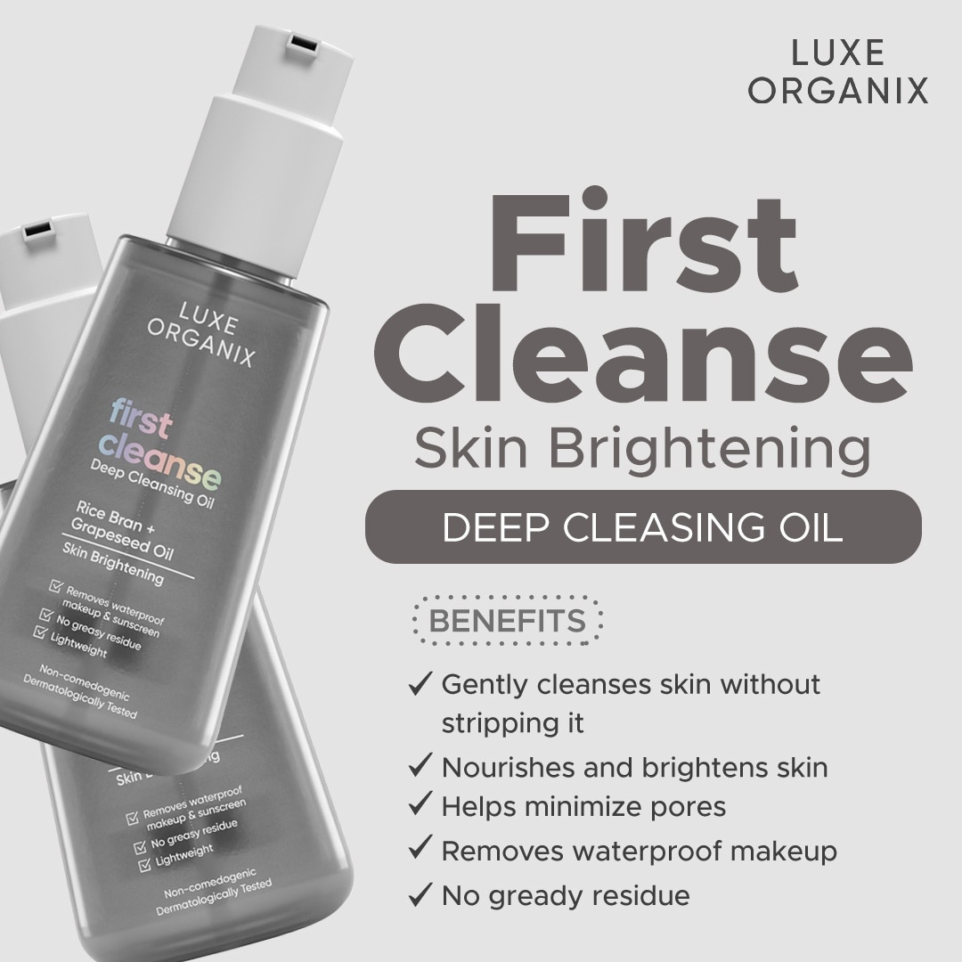 LUXE ORGANIX First Cleanse Cleansing Oil Skin Brightening 150ml
