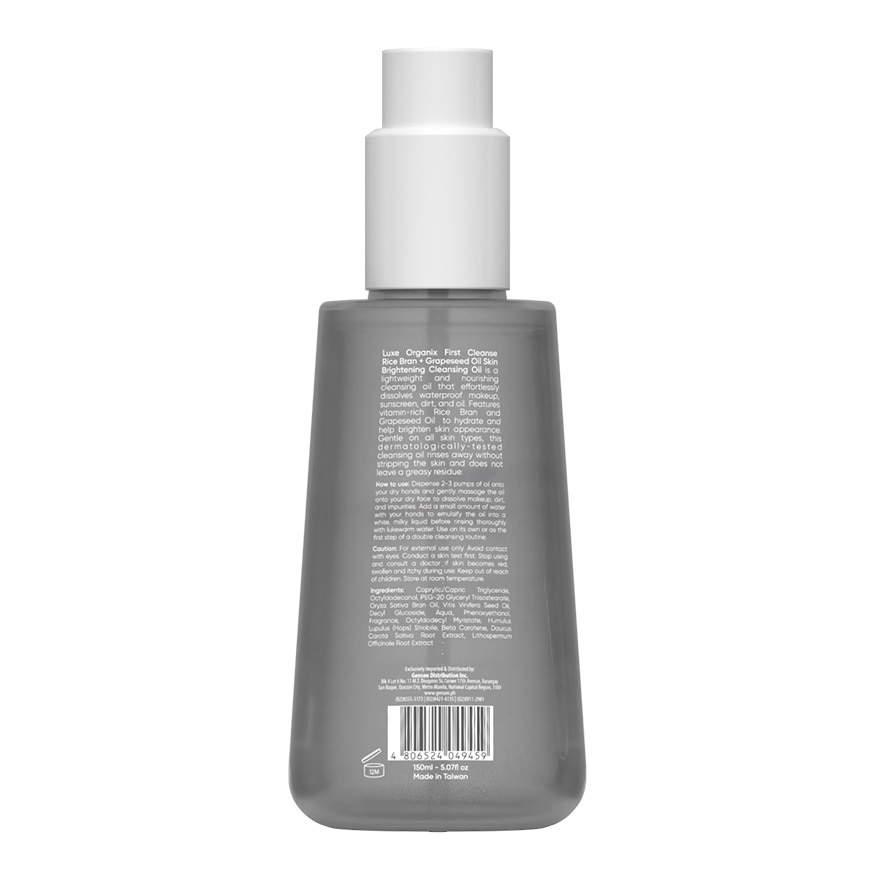 LUXE ORGANIX First Cleanse Cleansing Oil Skin Brightening 150ml
