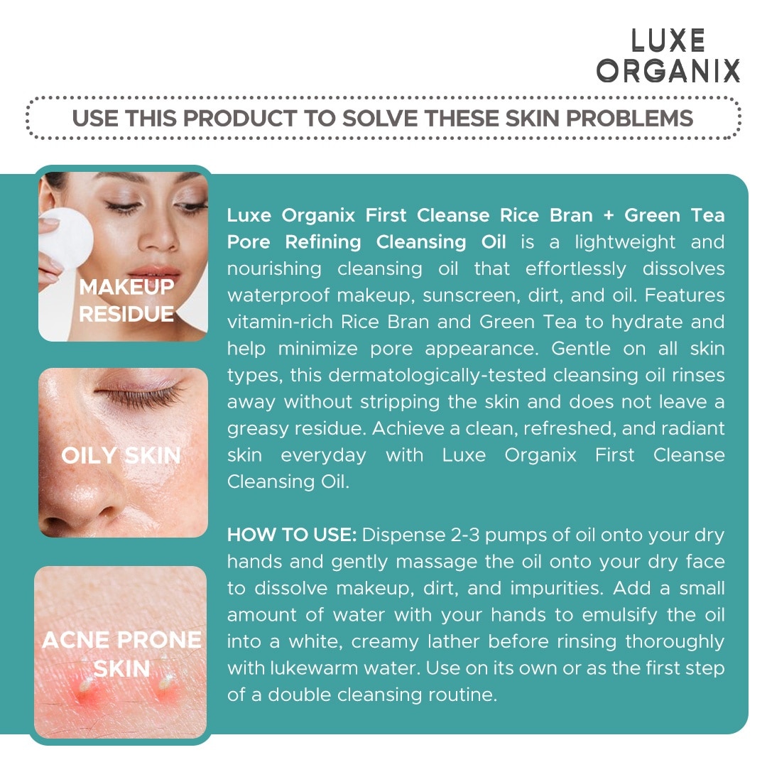 LUXE ORGANIX First Cleanse Cleansing Oil Pore Clarifying 150ml