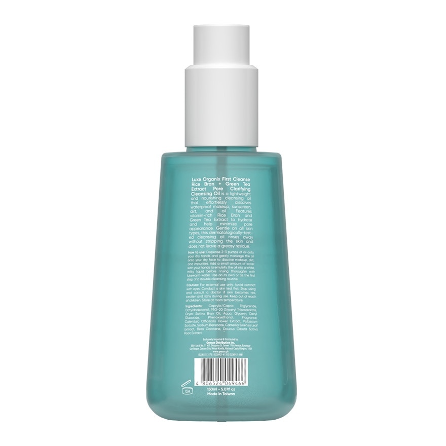 LUXE ORGANIX First Cleanse Cleansing Oil Pore Clarifying 150ml