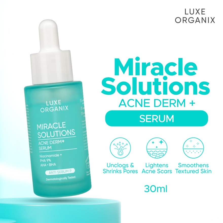 LUXE ORGANIX Miracle Solutions AHA BHA Serum 30ml image