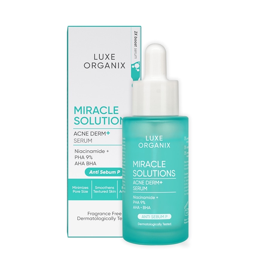 LUXE ORGANIX Miracle Solutions AHA BHA Serum 30ml image
