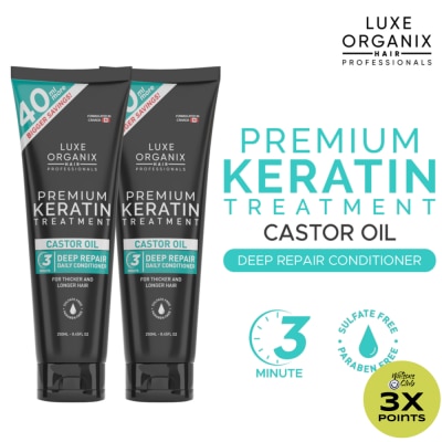 LUXE ORGANIX Luxe Organix Premium Keratin Castor Oil Treatment 250ml
