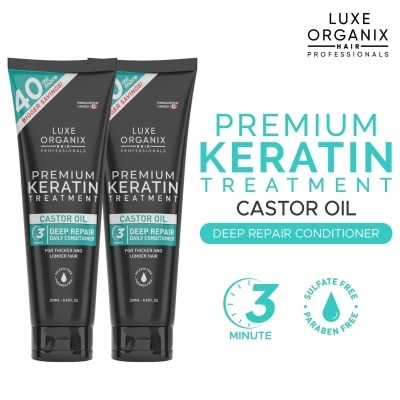 LUXE ORGANIX LUXE ORGANIX Premium Keratin Treatment Castor Oil 250ml B1T1