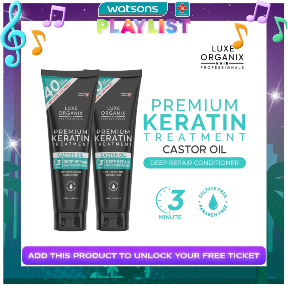 Luxe Organix Premium Keratin Castor Oil Treatment 250ml