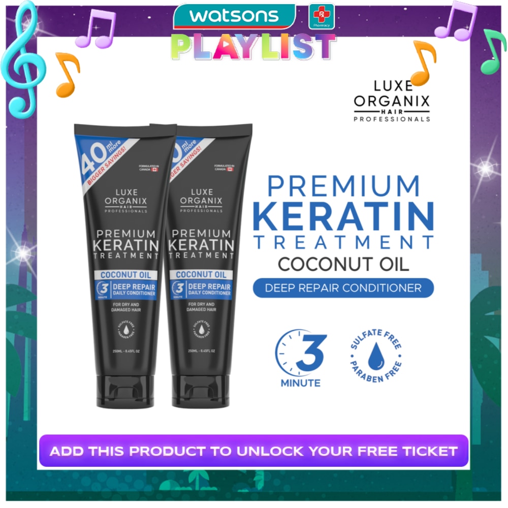 Luxe Organix Keratin Treatment Virgin Coconut Oil 250ml