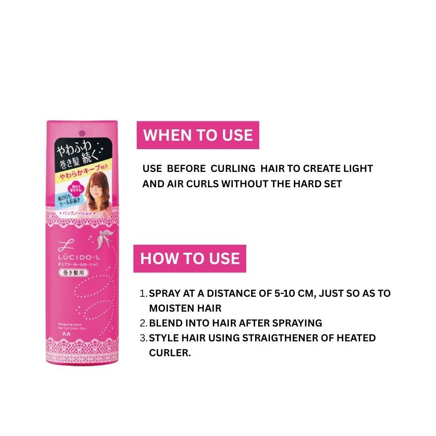 Lucido-L Designing Aqua Hair Curl Lotion 180Ml