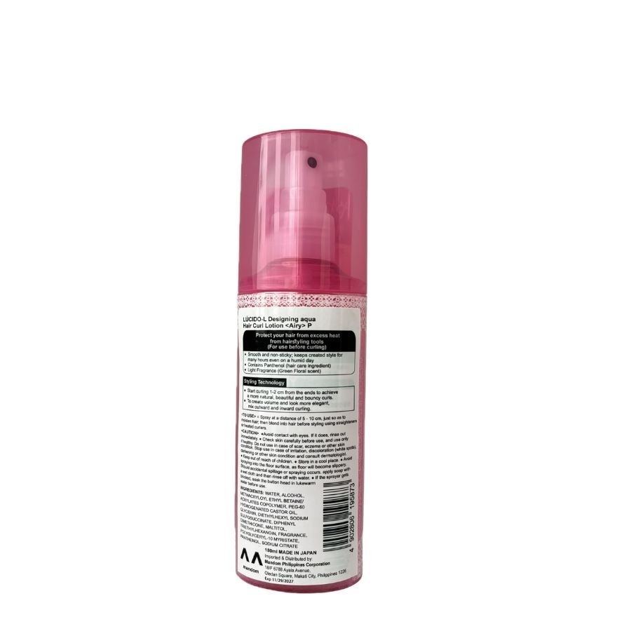 Lucido-L Designing Aqua Hair Curl Lotion 180Ml
