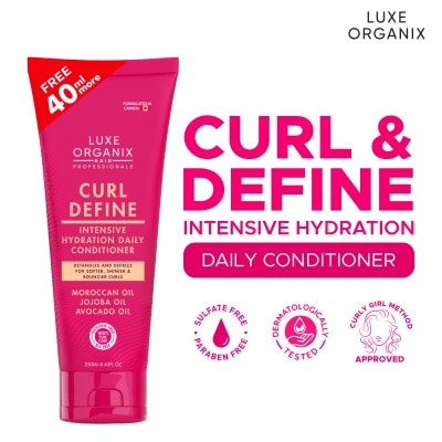 LUXE ORGANIX Curl Define Intensive Hydration Daily Conditioner 210ml