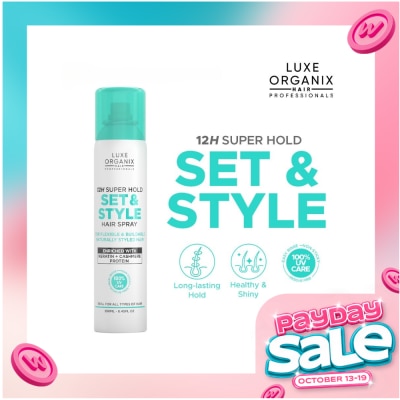 LUXE ORGANIX LUXE ORGANIX 12H Strong Hold Set & Style Hair Spray 250ml image