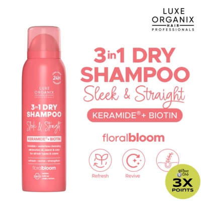 LUXE ORGANIX LUXE ORGANIX Hair Professionals 3in1 Dry Shampoo Sleek & Straight Floral Bloom 110ml