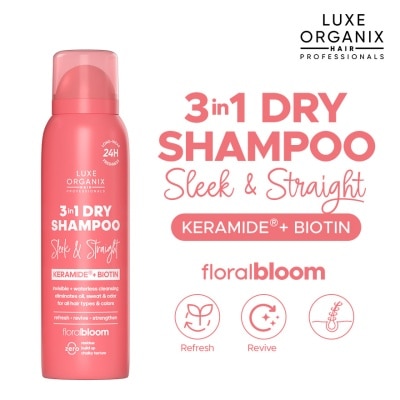 LUXE ORGANIX LUXE ORGANIX Hair Professionals 3in1 Dry Shampoo Sleek & Straight Floral Bloom 110ml