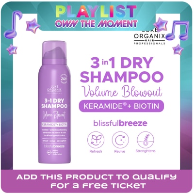 LUXE ORGANIX - LUXE ORGANIX Hair Professionals 3in1 Dry Shampoo Volume Blowout Blissful Breeze 110ml
