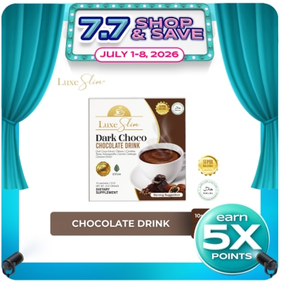 LUXESLIM - LUXESLIM Dark Choco Chocolate Drink 21g 10s