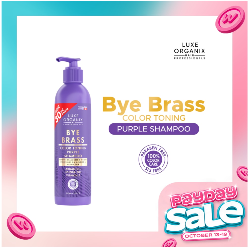 Luxe Organix Bye Brass Purple Shampoo 270ml image