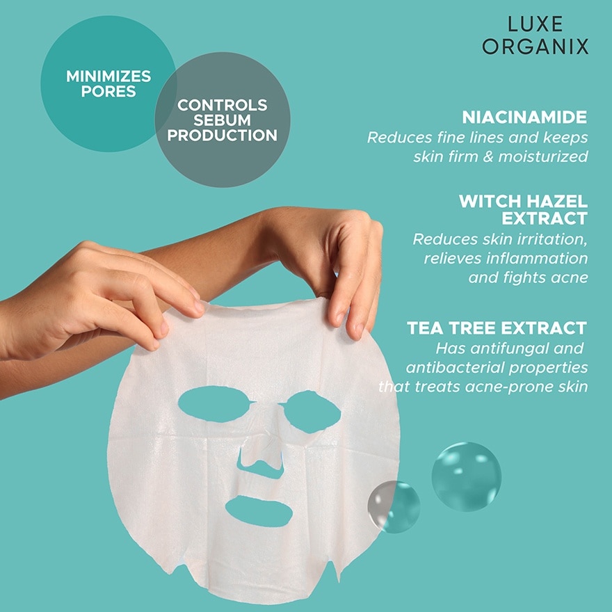 Miracle Solutions Acne Derm+ Tencel Sheet Mask 25g