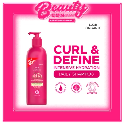 LUXE ORGANIX Curl Define Intensive Hydration Daily Shampoo 220ml